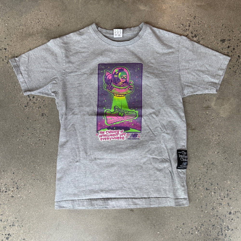 New Balance Alien Graphic Grey T-Shirt